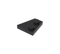 XYEIUGO 24299 Circular Plate Wedge Plate 2x2 Left, Black, 50 PCS | Compatible with LEGO Building Blocks. MOC components for major building brands. consistent color matching. GDS-559.