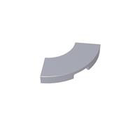 XYEIUGO 27925 Circular Plate Tile 2x2 Curved, Macaroni, Flat Silver, 50 PCS | Compatible with LEGO Building Blocks. MOC components for major building brands. consistent color matching. GDS-1277.