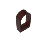 XYEIUGO 30044 Door 1x2x2 2/3 Dome Window Frame, Dark Brown, 50 PCS | Compatible with LEGO Building Blocks. MOC components for major building brands. consistent color matching. GDS-872.