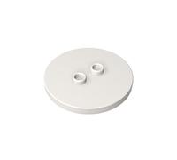 XYEIUGO 32627 4x4 Round Minifigure Baseplate, White, 10 PCS | Compatible with LEGO Building Blocks. MOC components for major building brands. consistent color matching. GDS-90362.