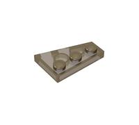 XYEIUGO 43723 Circular Plate Wedge Plate 3x2 Left, Trans Black, 50 PCS | Compatible with LEGO Building Blocks. MOC components for major building brands. consistent color matching. GDS-546.