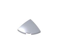 XYEIUGO 5852 Round Curved Tile 2x2x2/3, Flat Silver, 20 PCS