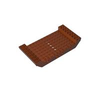 XYEIUGO 95227 8x16x2 1/3 Large Ship Hull Midsection, Reddish Brown, 1 PCS | Compatible with LEGO Building Blocks. MOC components for major building brands. consistent color matching. GDS-M408.