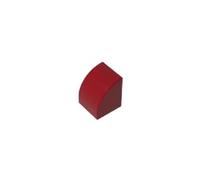 XYEIUGO Compatible with LEGO 7126 1x1x1 Curved Brick, Dark Red, 50 PCS