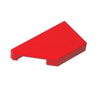 XYEIUGO Compatible with LEGO Bricks 5091 Wedge Tile 1x2 Left, Red, 50 PCS | MOC components for major building brands. Designed for custom builds, repairs and custom models. GDS-90554.