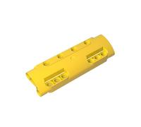 XYEIUGO GDS-1012 Technic Panel Curved 11x3, Yellow, 10 PCS | Compatible with LEGO Building Blocks. with 10 Pin Holes Through Panel Surface Toy 11954MOC Components. Color consistency.
