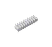 XYEIUGO GDS-1171 3743 Gear Technic Gear Rack 1x4, gray white, 50 PCS | Compatible with LEGO Building Blocks. MOC components for major building brands. For custom builds and replacement parts.