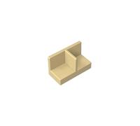 XYEIUGO GDS-2027 Door 1x2x1 Wall Panel Corner, Tan, 50 PCS | Compatible with LEGO Building Blocks. MOC components for major building brands. For custom builds and replacement parts.