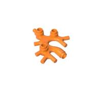 XYEIUGO GDS-90036 49577 Ornaments Plant Leaf Coral Seaweed, Orange, 10 PCS | Compatible with LEGO Building Blocks. MOC components for major building brands. For custom builds and replacement parts.