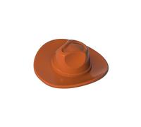 XYEIUGO GDS-90524 61506 Cowboy Hat MOC Building Blocks, Dark Orange, 2 PCS | Compatible with LEGO Building Blocks. MOC components for major building brands. For custom builds and replacement parts.