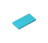 XYEIUGO Gobricks 87079 Foundation Plate Tile 2x4 with Groove 50 Pieces GDS-614 Building Blocks Color:Medium Azure