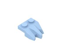 XYEIUGO Gobricks Ornaments 2x2 Three-Fingered Rock Shaped Panel 10PCS GDS-M449 27261 Classic Bulk Toy MOC Color:Bright Light Blue 212