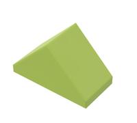 XYEIUGO Gobricks Slope Brick 1x1 Dual 45° Sloped Tile 50PCS Compatible with Major Brands GDS-M461 Classic Bulk Toy MOC Color:Lime 119