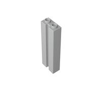 XYEIUGO Hinge Brick, 1 x 2 x 5, Groove Brick, 10 Pieces, Compatible with the Major Brands GDS-M367 88393, Classic Bulk Toy, MOC, Colour: Light Grey 194