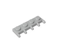 XYEIUGO Hinge Plate Parts 1 x 4 Hinge Plate with 5 Claws on the SeiTeile 10 Pieces Compatible with the Major Brands GDS-M348 4315, Classic Bulk Toy, MOC, Colour: Light Grey 194