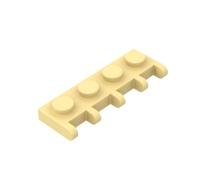 XYEIUGO Hinge Plate with 5 Claws on the SeiTeile 10 Pieces Compatible with Major Brands GDS-M439, Classic Bulk Toy, MOC, Colour: Light Yellow 19