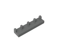 XYEIUGO Hinge Plate with 5 Claws on the SeiTeile 10 Pieces Compatible with Major Brands GDS-M439, Classic Bulk Toy, MOC, Colour: Dark Grey 199