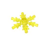 XYEIUGO Props Crystal Snowflake 10 Pieces Compatible with Big Brands GDS-M468, Classic Bulk Toy, MOC, Colour: Transparent Yellow 44