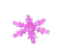 XYEIUGO Props Crystal Snowflake 10 Pieces Compatible with Major Brands GDS-M468 Classic Bulk Toy MOC Colour: Transparent Crimson 113