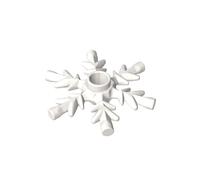XYEIUGO Props Crystal Snowflake 10 Pieces Compatible with Major Brands GDS-M468 Classic Bulk Toy MOC White 1