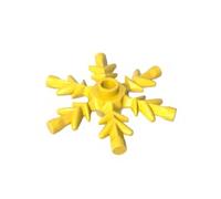 XYEIUGO Props Crystal Snowflake 10 Pieces Compatible with Major Brands GDS-M468 Classic Bulk Toy MOC Yellow 24