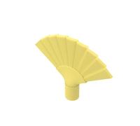 XYEIUGO Props, Foldable Fan, 20 Pieces, Compatible with the Big Brands GDS-M4632 93553, Classic Bulk Toy, MOC, Colour: Bright Light Yellow 226