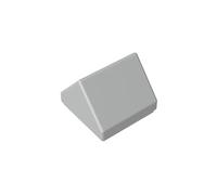 XYEIUGO Slope Brick 1x1 Dual 45° Tilted Tile, 50 Pieces, Compatible with Major Brands GDS-M461, Classic Bulk Toy, MOC, Colour: Light Grey 194