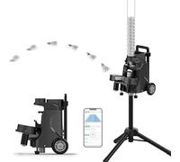 XYEJL Badminton Machine,Intelligent Badminton Ball Machine with Remote Control,Shuttlecock Launcher,Automatic Badminton Trainer,Rechargable Badminton Serve Equipment