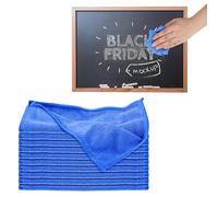 Xyembu 10 Pack Microfiber Cleaning Cloth 6"x6" Reusable Cleaning Rag Fast Drying Kitchen Towels Microfiber Towels Cars Wash Dry Erase Cloth for Housekeeping Home Kitchen Window Bathroom Car(Blue)