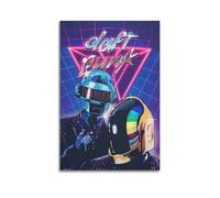XYEMLZCC Daft Punk Retro Art Poster Poster Decorative Painting Canvas Wall Posters And Art Picture Print Modern Family Bedroom Decor Posters 24x36inch(60x90cm)