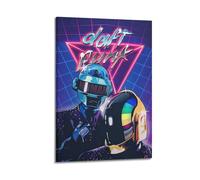 XYEMLZCC Daft Punk Retro Art Poster Poster Decorative Painting Canvas Wall Posters And Art Picture Print Modern Family Bedroom Decor Posters 20x30inch(50x75cm)