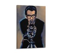 XYEMLZCC Elvis Costello Poster Poster Decorative Painting Canvas Wall Posters And Art Picture Print Modern Family Bedroom Decor Posters 12x18inch(30x45cm)