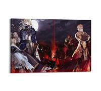 XYEMLZCC Fate Stay Night Prequel Anime Tv Show Poster4 Poster Decorative Painting Canvas Wall Posters And Art Picture Print Modern Family Bedroom Decor Posters 20x30inch(50x75cm)