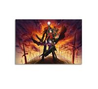 XYEMLZCC Fate Stay Night Unlimited Swordsman Anime Tv Show Poster Poster Decorative Painting Canvas Wall Posters And Art Picture Print Modern Family Bedroom Decor Posters 08x12inch(20x30cm)