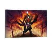 XYEMLZCC Fate Stay Night Unlimited Swordsman Anime Tv Show Poster Poster Decorative Painting Canvas Wall Posters And Art Picture Print Modern Family Bedroom Decor Posters 20x30inch(50x75cm)