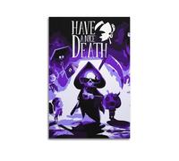 XYEMLZCC Happy Death Illustration Poster Poster Decorative Painting Canvas Wall Posters And Art Picture Print Modern Family Bedroom Decor Posters 24x36inch(60x90cm)