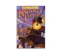 XYEMLZCC The Curse Of Monkey Island Poster Poster Decorative Painting Canvas Wall Posters And Art Picture Print Modern Family Bedroom Decor Posters 12x18inch(30x45cm)