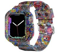 XYF - Clear Gel Watch Bands Compatible with Apple Watch Unisex Sport Case with Protective Edge for iWatch Ultra 3 2 Series 1 to 11 SE 38mm 40mm 41mm 42mm 44mm 45mm 46mm 49mm, 38/40/41mm, TPU, No