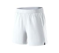 XYFfybhsd Men's Breathable Lightweight Compression Shorts Elastic Waist Drawstring Sports Running Shorts With Pockets(Size:L,Color:White)