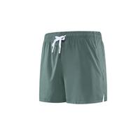 XYFfybhsd Men's Shorts Elastic Speed Dry Running Training Track Style Breathable Marathon Pants (Size:4XL,Color:Dark Green)
