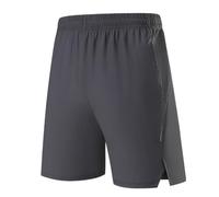 XYFfybhsd Quick Dry Sport Shorts Side Split Gym Jogger MenAthletic Running(Size:2XL,Color:Grey)