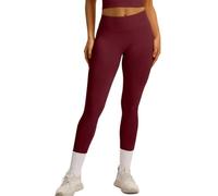 XYFfybhsd Women's High Waist Hip Lifting Yoga Pants Tight Scrunch Butt Sports Pants Gym Fitness Running Leggings (Size:S,Color:Red)