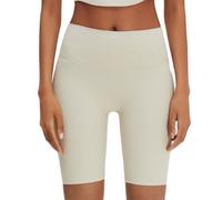 XYFfybhsd Yoga Shorts Belly Lift Hip Lift Fitness Five Quarter Pants for Women(Size:L,Color:White)