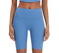 XYFfybhsd Yoga Shorts Belly Lift Hip Lift Fitness Five Quarter Pants for Women(Size:XL,Color:Blue)
