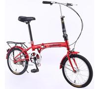 XYFGODEM 16" Lightweight Folding City Bike, Compact for Car Boot Storage