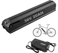 XYFGODEM Electric Bicycle Battery 36V 20AH with Charger for VTT Scrapeur MXC Reention Gold Pro, Compatible with NCM/Moscow Engines