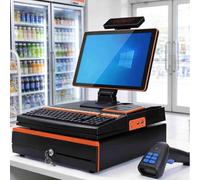 XYFGODEM Professional Smart Box 15.6″ Touch with Scanner, Thermal Printer 58mm, Coin Drawer, i5, 8GB RAM, 128GB SSD - Ideal for Commercial and Small Businesses