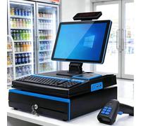 XYFGODEM Professional Smart Box 15.6″ Touch with Scanner, Thermal Printer 58mm, Coin Drawer, i5, 8GB RAM, 128GB SSD - Ideal for Commercial and Small Businesses