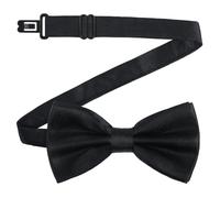 XYGK Men's Bow Tie, Pre-Tied Bow Tie with Adjustable Strap, Black Double-Layer Bowtie for Men, Women, Teenagers, Kids, Pets-Classic Formal Neck Bowtie for Banquet, Wedding, Party