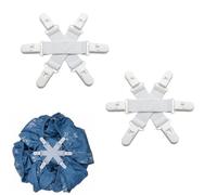 Xygobla 2 Pack Bed Sheet Detangler with 6 Clips, Sheet Detangler Wad Preventer for Tumble Dryer & Washing Machine, Prevents Sheets, Duvet Covers and Blankets from Tangling, Twisting and Balling Up